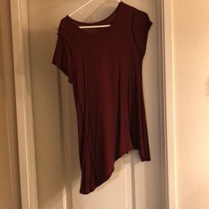 Flowy top burgundy